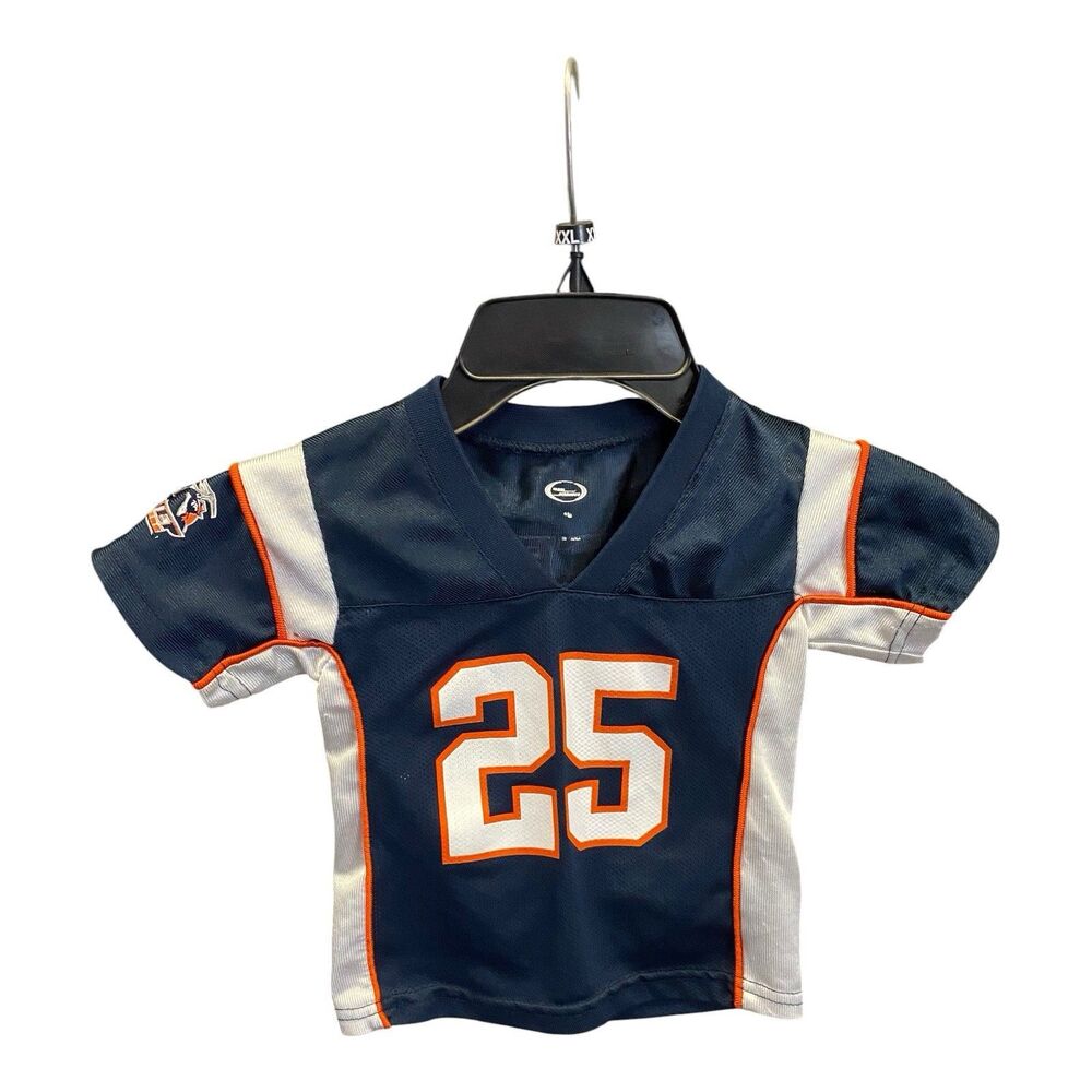 Vintage Team Athletics UTEP Miners Size 2 Months Baby Football Jersey #25